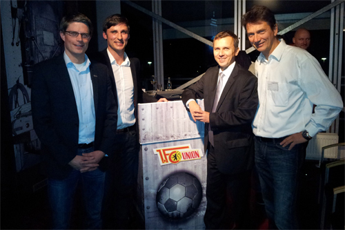 (v.l.n.r.) Florian Dreier, Daniel Stenz, Alexander J. Herrmann und Dr. Martin Sattelkau